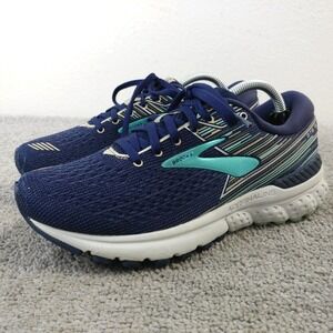 Brooks Glycerin GTS 19 Womens Size 7 Running Shoes Blue Athletic Low Sneakers